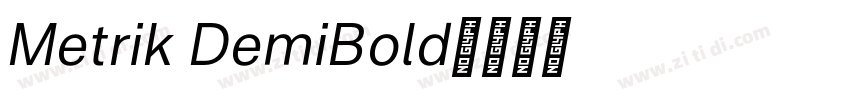 Metrik DemiBold字体转换